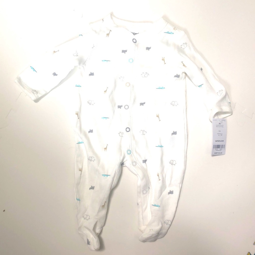NWT 0-3M unisex footsie/pajama